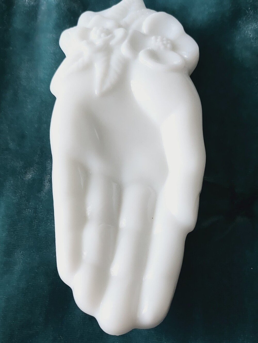 Vintage Avon Milk Glass Hand Tray